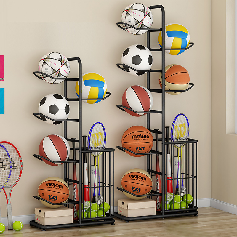Sports Equipment For Volleyball - Sports Ball Storage Rack Basketball Badminton
