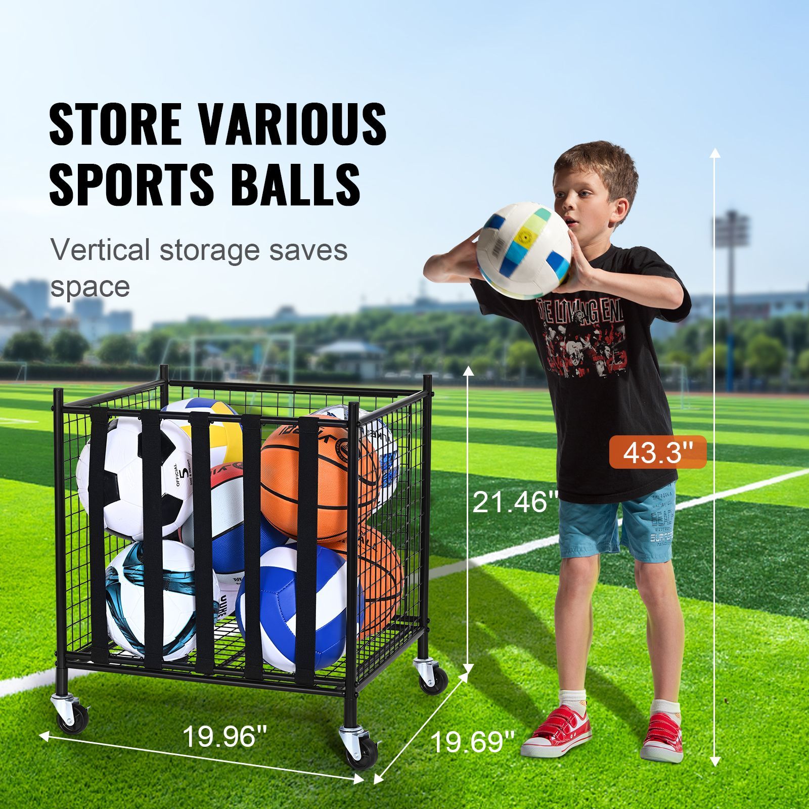 Rolling Sports Ball Storage Ca - đánh giá và giá Sports Equipment Garage Organizer