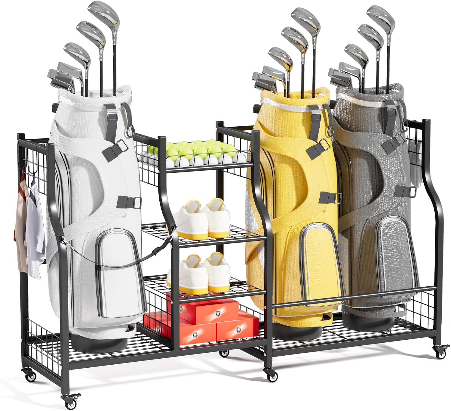 Golf Bag Storage Rack Organize - đánh giá và giá Sports Equipment Garage Organizer