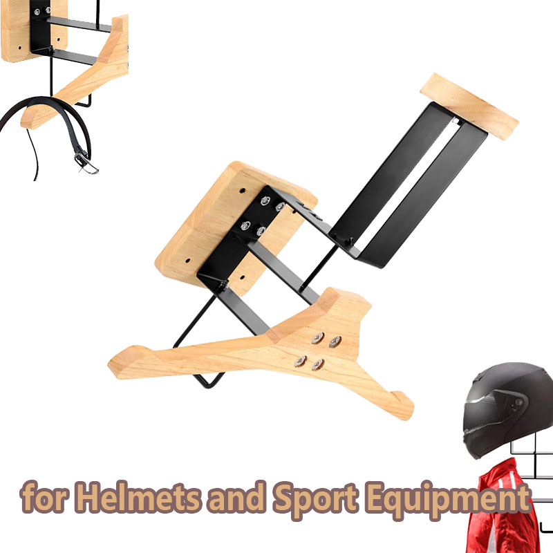 Wood Motorcycle Helmet Holder  - đánh giá và giá Sports Equipment Storage