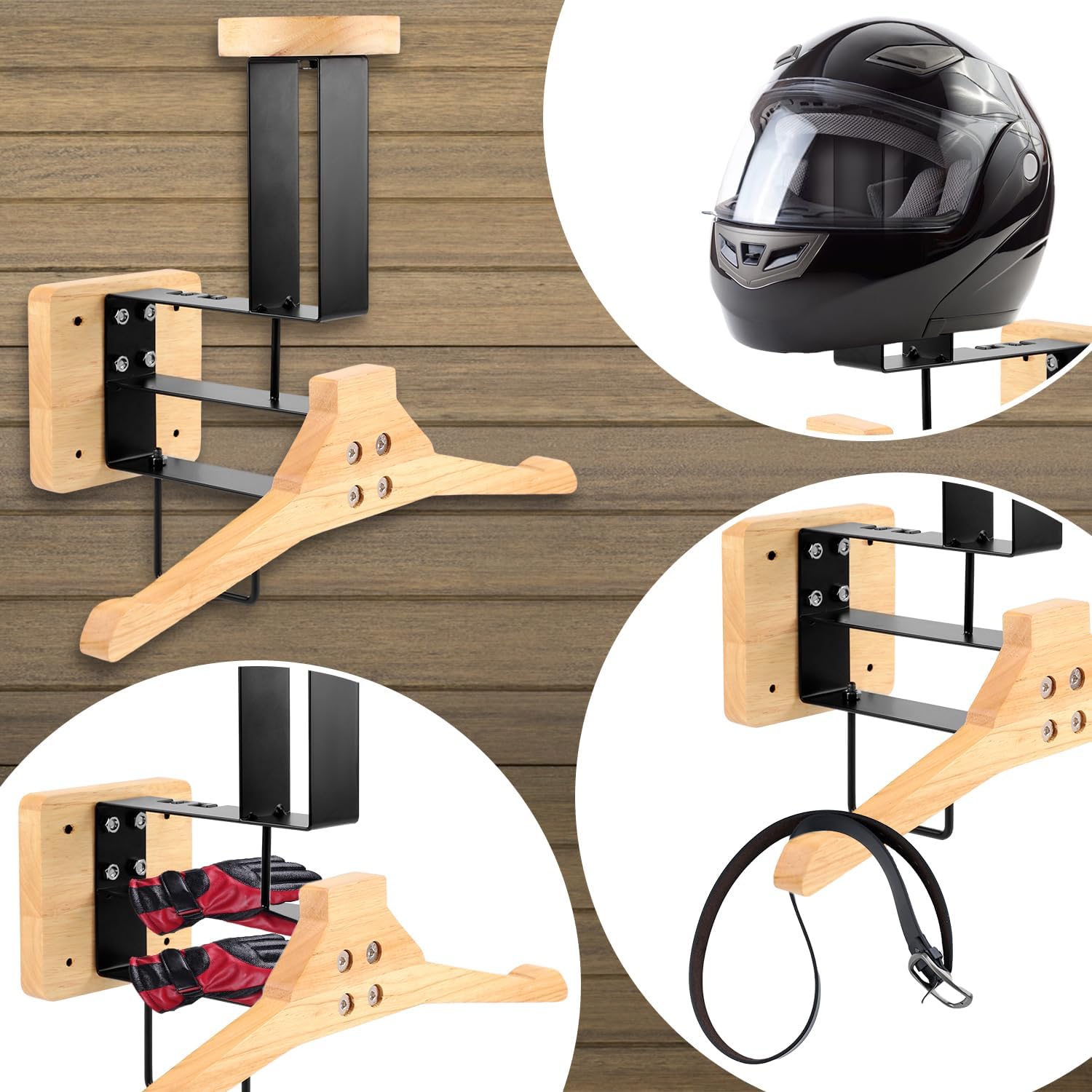 Wood Motorcycle Helmet Holder  - đánh giá và giá Sports Equipment Storage