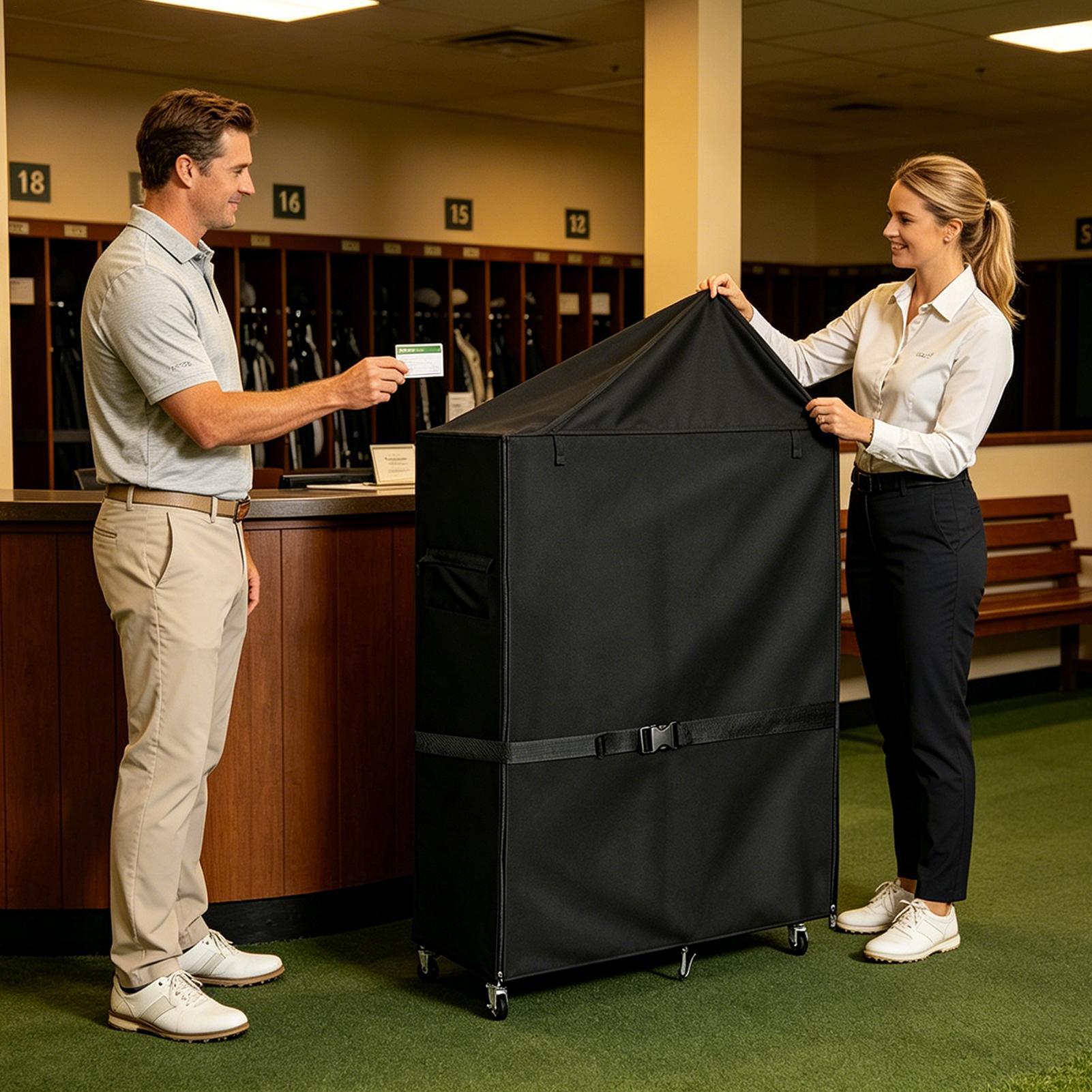 Golf Bag Stand Covers Oxford D - đánh giá và giá Sports Equipment Garage Organizer