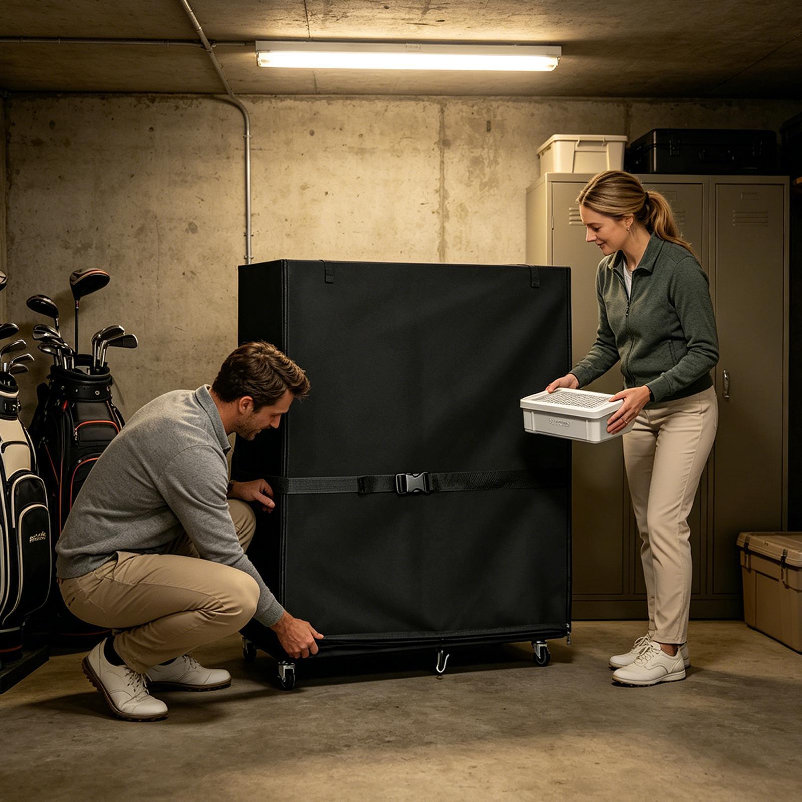 Golf Bag Storage Cover Oxford  - đánh giá và giá Sports Equipment Garage Organizer