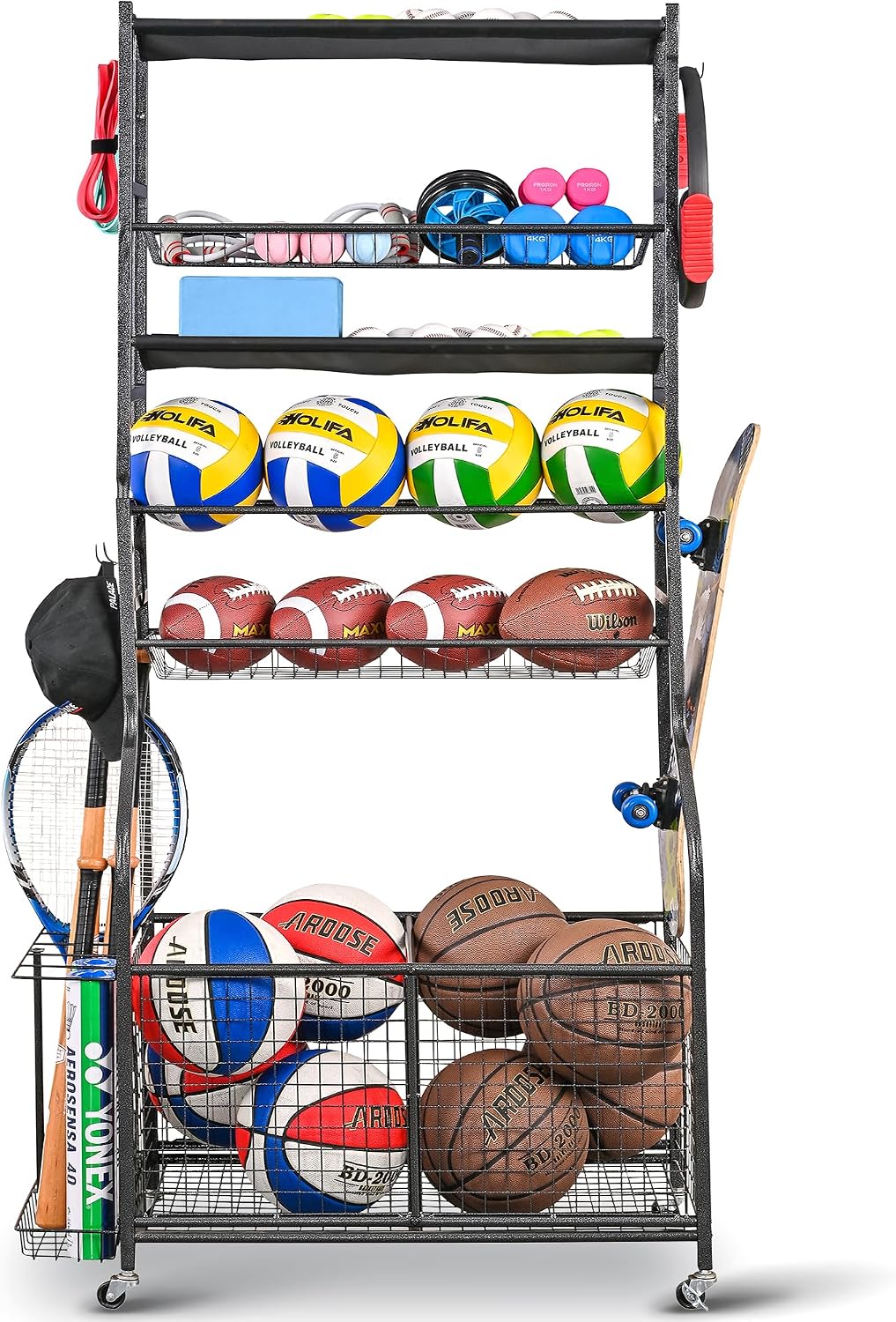 Sports Equipment Garage Organi - đánh giá và giá Sports Equipment Garage Organizer