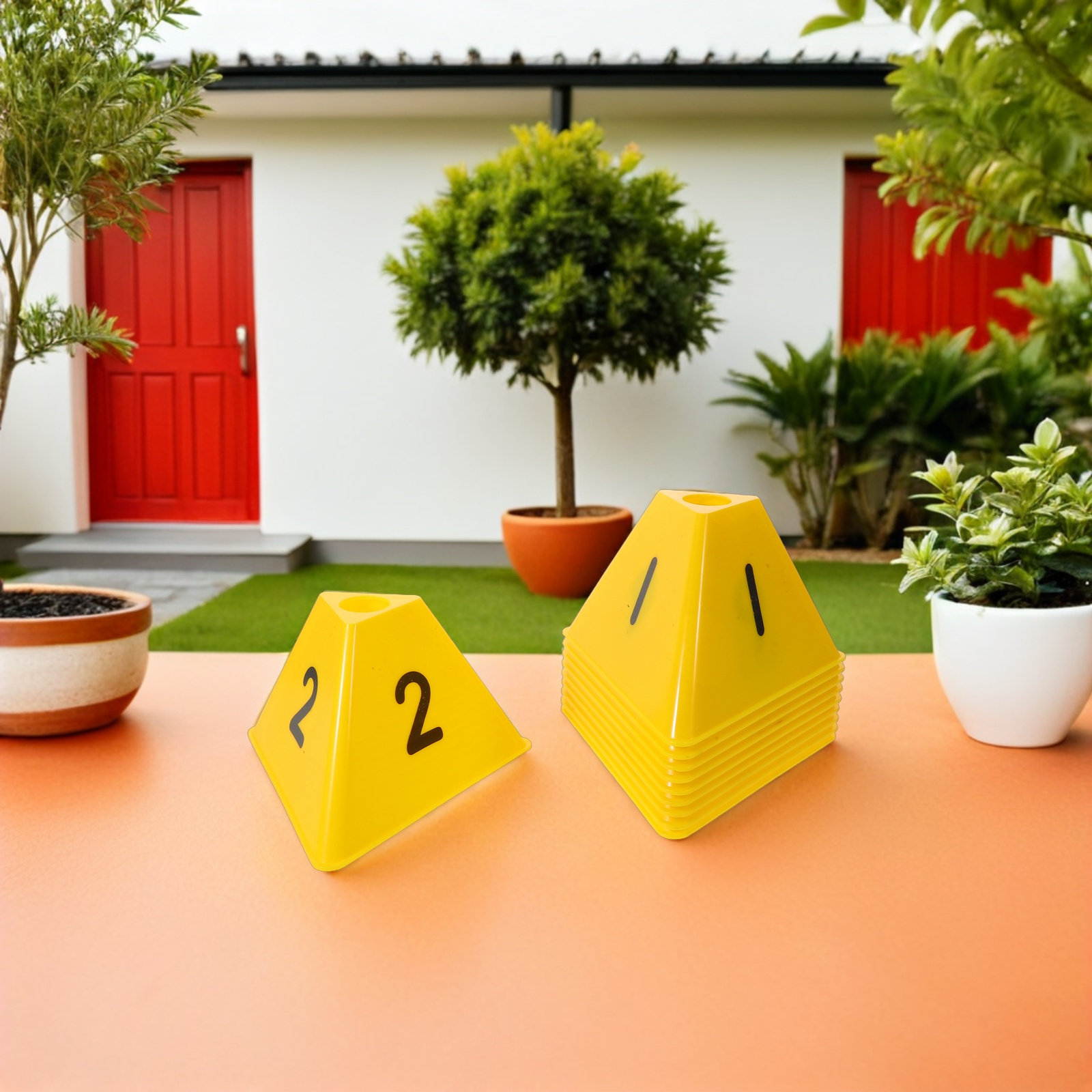 10Pcs Soccer Training Cones Fo - đánh giá và giá Sports Equipment Basketball