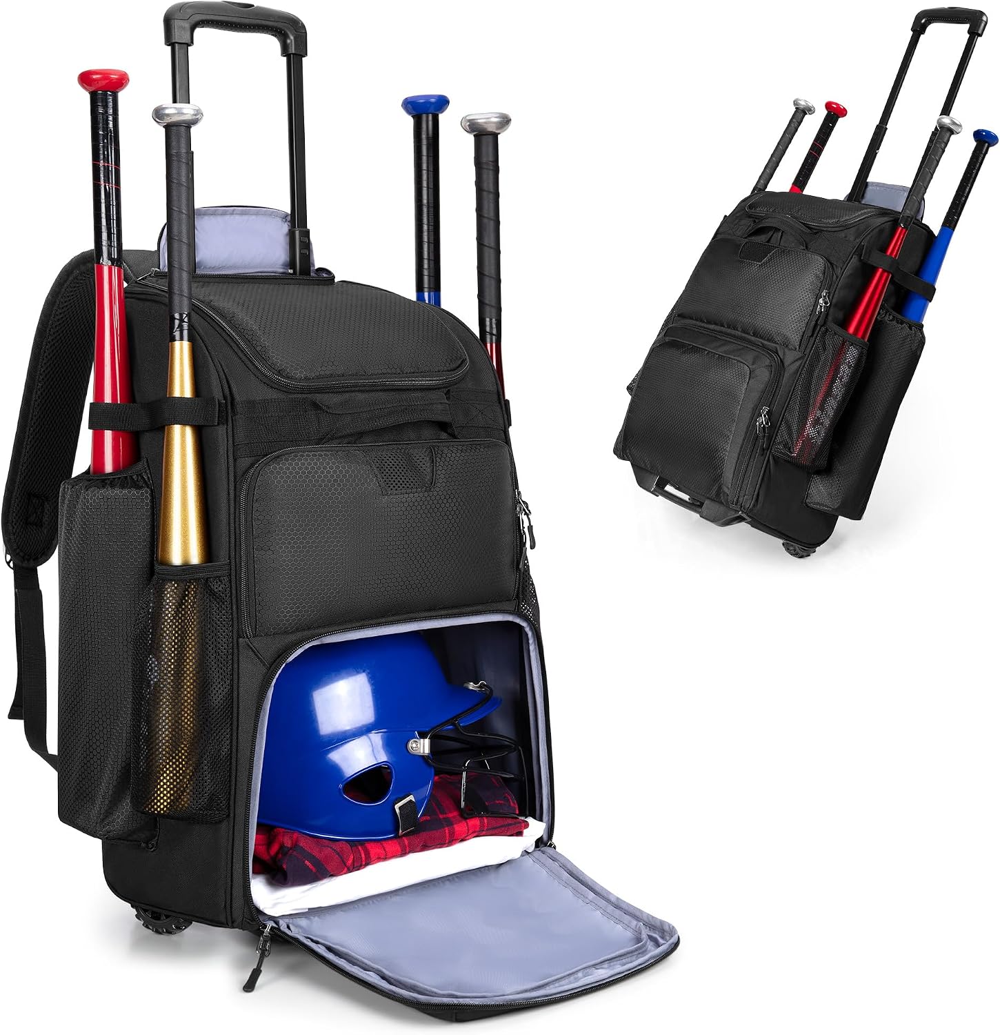 Rolling Baseball Backpack With - đánh giá và giá Sports Equipment Bag